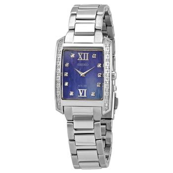精工女表, Seiko | Quartz Diamond Blue Mother of Pearl Dial Ladies Watch SUP401商品图片 4.4折