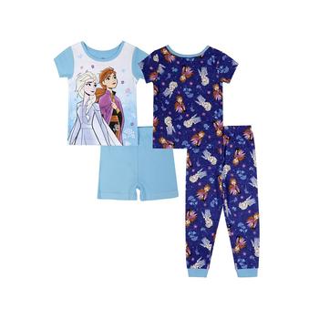 商品Frozen Toddler Girls Short Sleeves Pajama Set, 4 Piece图片