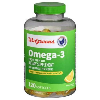 Finest Nutrition | Omega-3 from Fish Oil Softgels Natural Lemon,商家Walgreens,价格¥183