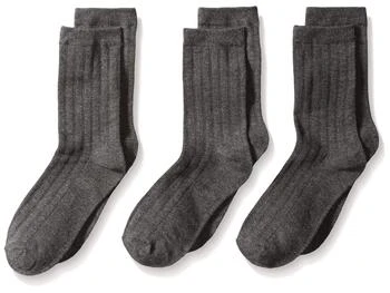 Jefferies Socks | Big Boy's Rib Dress Crew Socks (Pack of 3),商家Zappos,价格¥85