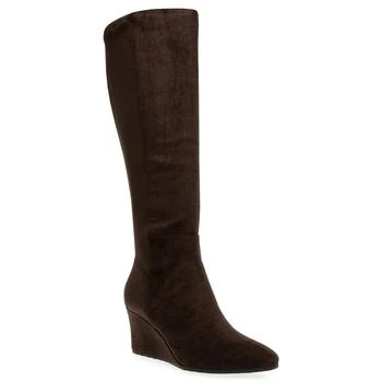 Anne Klein | Women's Valonia Wedge Heel Knee High Boots 6.0折