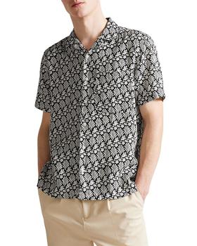 product Toni Linen Coral Print Button Down Camp Shirt image