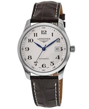 推荐Longines Master Collection Automatic 40mm Silver Dial Brown Leather Men's Watch L2.793.4.78.3商品