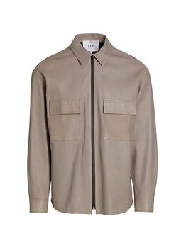 FRAME | Bonded Leather Overshirt商品图片,