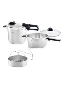 商品Fissler | Vitavit® Premium Pressure Cooker & Pressure Skillet Set,商家Saks Fifth Avenue,价格¥3624图片
