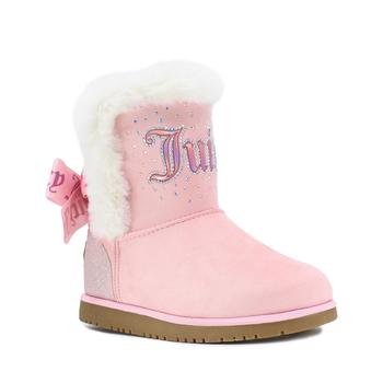 Juicy Couture | Little Girls Cozy Faux Fur Rhinestone Boots商品图片,7折