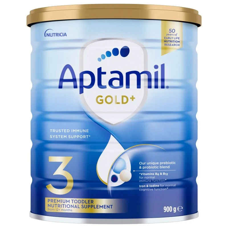 Aptamil | 澳洲Aptamil爱他美金装3段奶粉(1-2岁) 900g/罐 新旧版本随机发（保税仓发货）（预售3个工作日内发货）,商家Xunan,价格¥189