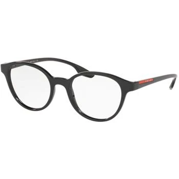 Prada | Prada Sport Men's Eyeglasses - Black Round Frame | PRADA SPORT 0PS 01MV 1AB1O150 4折×额外9折x额外9.5折, 独家减免邮费, 额外九折, 额外九五折