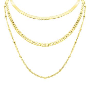 商品ADORNIA | Adornia Layered Chain Necklace gold,商家Premium Outlets,价格¥322图片