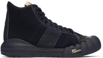 VisVim | Navy Visvim Sport Lanier High-Top Sneakers商品图片,