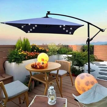 Simplie Fun | Rectangle 2x3M Outdoor Patio Umbrella Solar Powered LED,商家Premium Outlets,价格¥1190