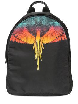 推荐Icon Wings Print Nylon Backpack商品