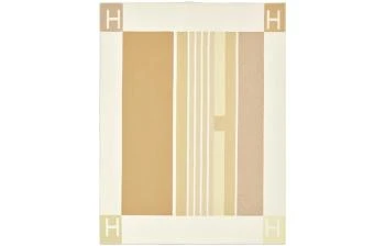 Hermes | [预售3天]/爱马仕 Avalon Vibration提花编织羊毛和山羊绒混纺轻薄 实用 毛毯 药茶色,商家AMRAP,价格�¥7758