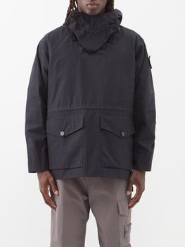stone island jacket, Stone Island | Logo-patch flap-pocket cotton anorak商品图片 