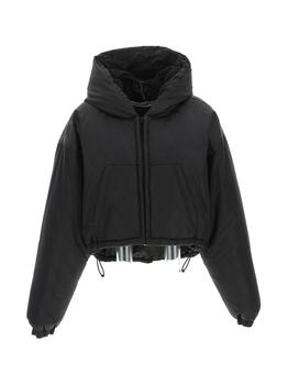 Alexander Wang | Alexander Wang All-Over Logo Cropped Puffer Jacket商品图片,6.7折