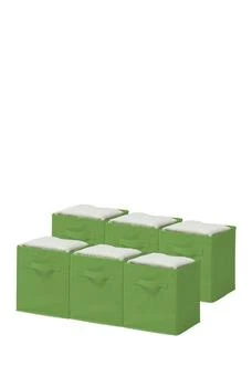 SORBUS | Green Foldable Storage Cube Basket Bin - Pack of 6,商家Nordstrom Rack,价格¥187