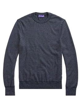 ralph lauren purple label, Ralph Lauren | Purple Label Striped Cashmere Pullover商品图片 