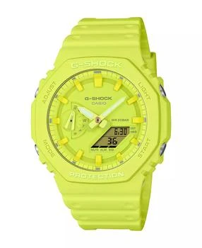 G-Shock | Men's Analog Digital Yellow Resin Watch, 45.4mm, GA2100-9A9,商家Macy's,价格¥741