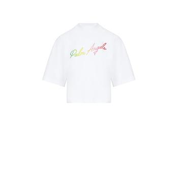 推荐T-shirt court à logo en coton商品