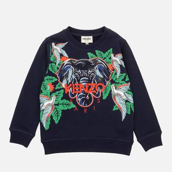 推荐KENZO Boys Elephant Cotton-Jersey Sweatshirt商品