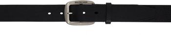 巴黎世家腰带代购, Balenciaga | Black Calfskin Belt商品图片 