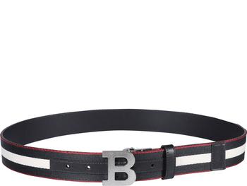 Bally | Bally Striped Reversible Logo-Buckle Belt商品图片,5.7折