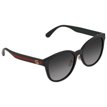 推荐Gucci Grey Gradient Round Ladies Sunglasses GG0854SK 001 56商品