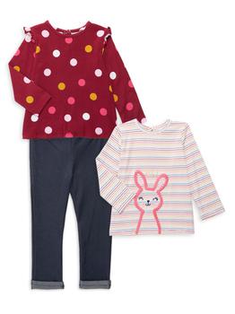 Little Me | Baby Girl's 3 Piece Tees & Pants Set商品图片,3.3折