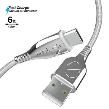 Naztech | Naztech Titanium USB to USB-C Braided Cable 6ft,商家Premium Outlets,价格¥148
