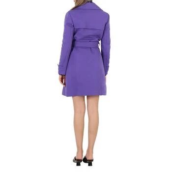 Moschino | Moschino Ladies Purple Button-Embellished Cotton-Gabardine Trench Coat, Brand Size 40 (US Size 6),商家Jomashop,价格¥4491