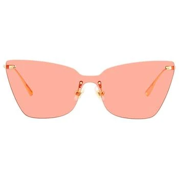 推荐Nikky Translucent Orange Cat Eye Ladies Sunglasses BL7080 B61 59商品