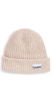 推荐GANNI 罗纹针织毛线帽商品
