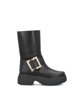 Roger Vivier | Roger Vivier Womens Black Ankle Boots商品图片,满$175享9折, 满折
