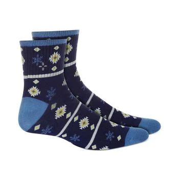 推荐Sun + Stone Mens Printed Holiday Quarter Socks商品
