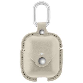 商品WITHit | Gray Leather Apple AirPods Case with Silver-Tone Snap Closure and Carabiner Clip,商家Macy's,价格¥251图片