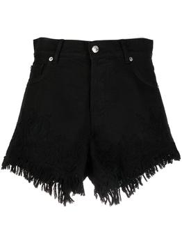 推荐ERMANNO - High-waisted Cotton Shorts商品