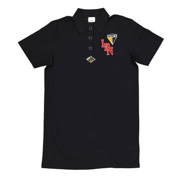 product Burberry Logo Graphic Cotton Pique Dress in Black image