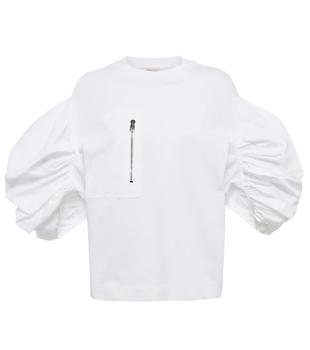推荐Puff sleeve cotton T-shirt商品