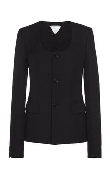 推荐Bottega Veneta - Women's Compact Dry Wool Jacket - Black - IT 40 - Moda Operandi商品