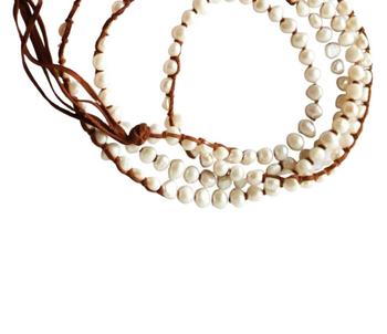 商品Tess & Tomy | Classic Boho Small Pearl Necklace (Extra-Long) in White,商家Premium Outlets,价格¥1536图片