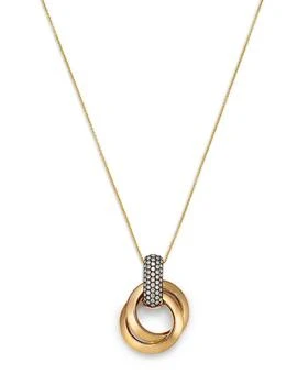 Bloomingdale's Fine Collection | Diamond Double Circle Necklace in 14K Yellow Gold, 0.45 ct. t.w.,商家Bloomingdale's,价格¥36638