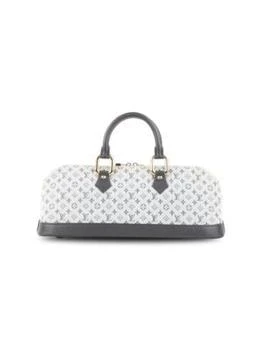[二手商品] Louis Vuitton | Alma Long Monogram Mini Lin Canvas Top Handle Bag 独家减免邮费