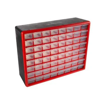 Storage Drawers - 64 Compartment organizer Desktop or Wall Mountable Container by Stalwart