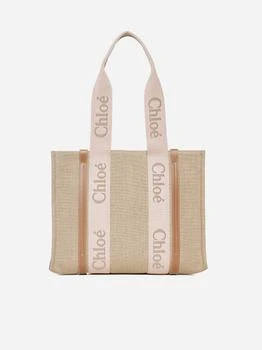 Chloé | 女士 木质亚麻中号手提包,商家d'Aniello boutique,价格¥6566
