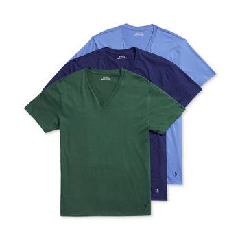 Ralph Lauren | Men's Classic-Fit V-Neck T-Shirts, 3-Pack商品图片,