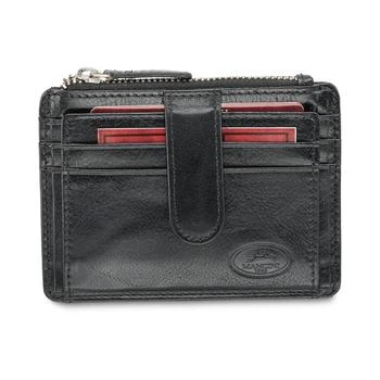 Mancini Leather Goods | Men's Equestrian2 Collection RFID Secure Card Case and Coin Pocket,商家Macy's,价格¥337