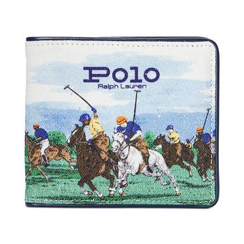 Ralph Lauren | Men's Equestrian-Print Canvas Billfold Wallet商品图片,