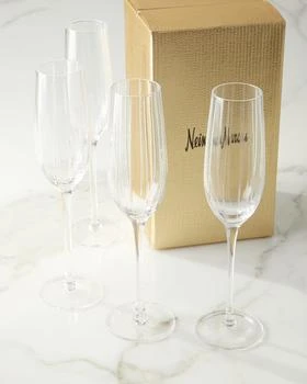 Neiman Marcus | Cut Champagne Flutes, Set of 4,商家Neiman Marcus,价格¥831