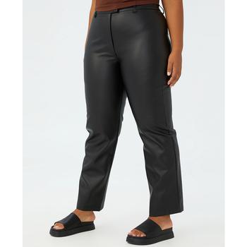 Cotton On | Trendy Plus Size Arlow Straight Leather Pants商品图片,