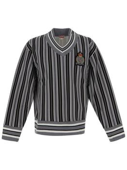 Kenzo | Kenzo V-Neck Striped Sweatshirt商品图片,7折